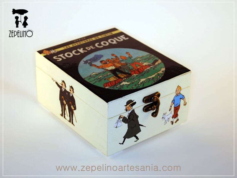 Caja de Tintín y Milú